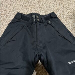 Zermatt ski snow boarding pants kids small black